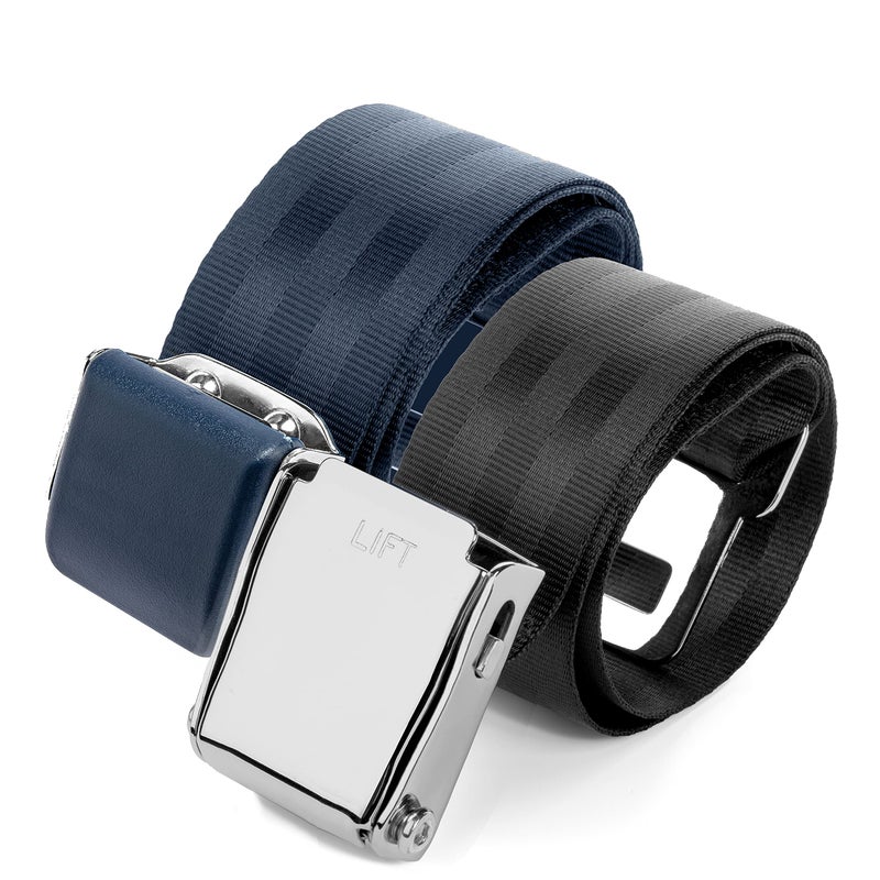 Mirone 2 Mirone Adjustable Airplane Seat Belt Extenders Seatbelt Extension for All Airlines (7-32 Inch), E-9 Safety Certified (Type A & B) - Image 1